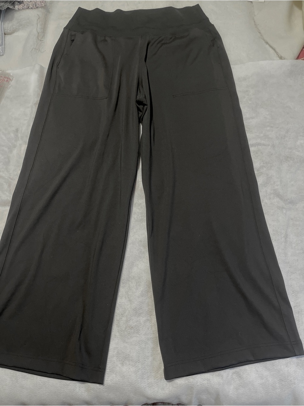 Athleta Wide Leg Lounge Pants Black Size Extra Large (XL)